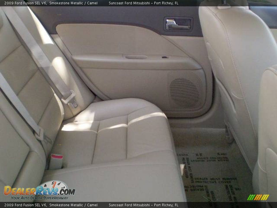 2009 Ford Fusion SEL V6 Smokestone Metallic / Camel Photo #8