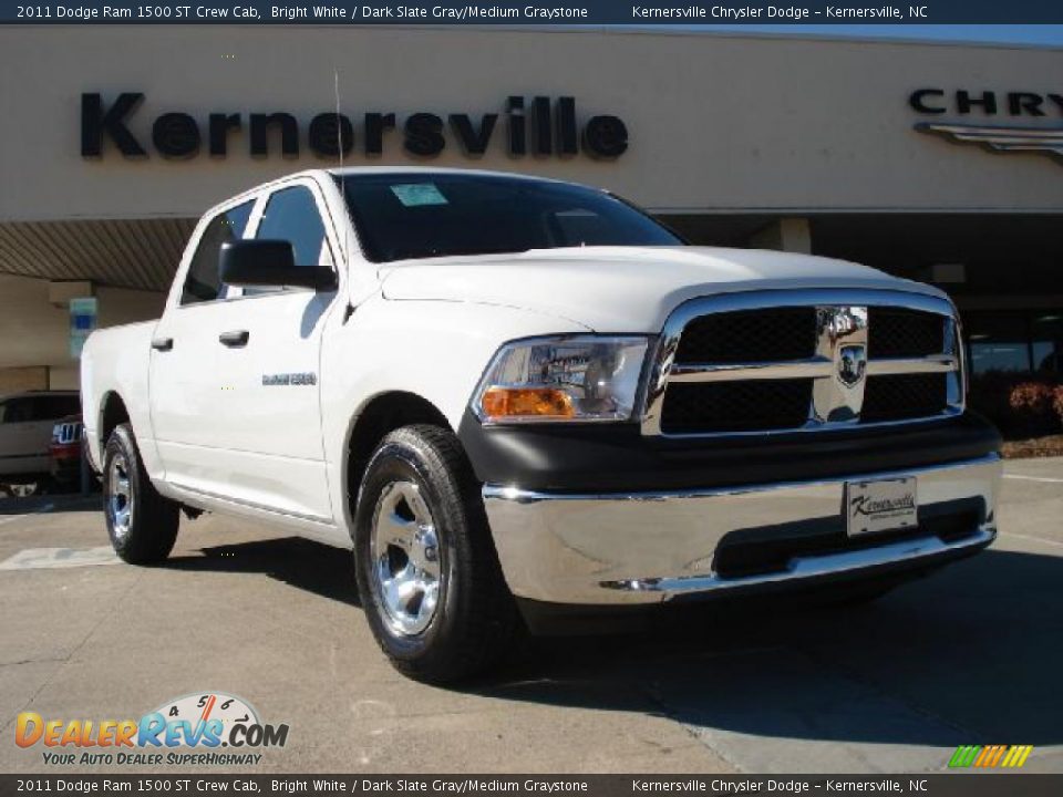 2011 Dodge Ram 1500 ST Crew Cab Bright White / Dark Slate Gray/Medium Graystone Photo #1