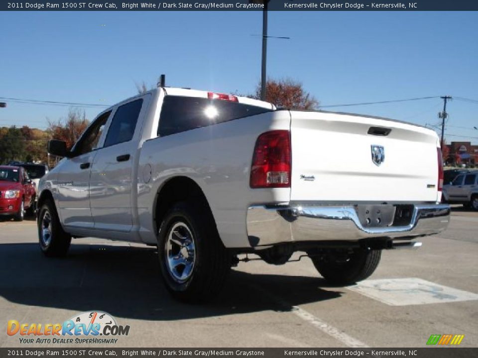 2011 Dodge Ram 1500 ST Crew Cab Bright White / Dark Slate Gray/Medium Graystone Photo #5