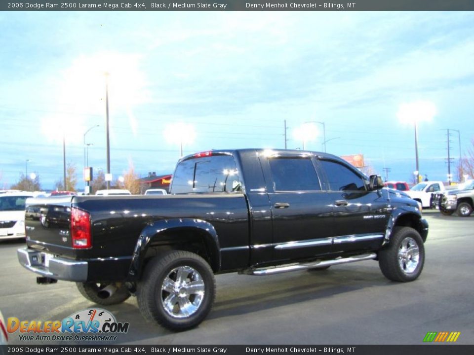 2006 Dodge Ram 2500 Laramie Mega Cab 4x4 Black / Medium Slate Gray Photo #13