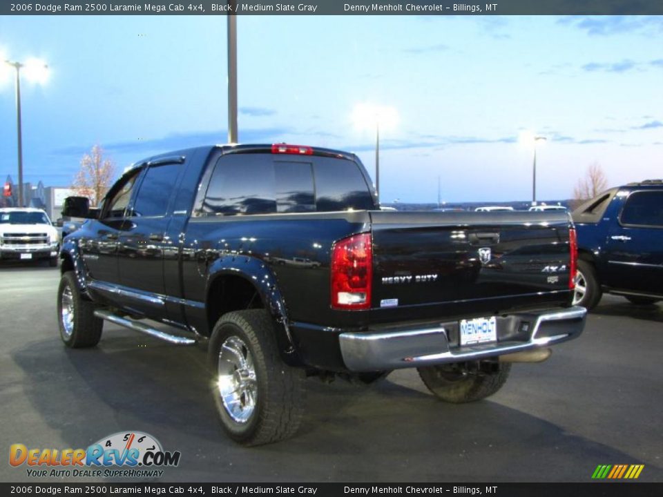 2006 Dodge Ram 2500 Laramie Mega Cab 4x4 Black / Medium Slate Gray Photo #14