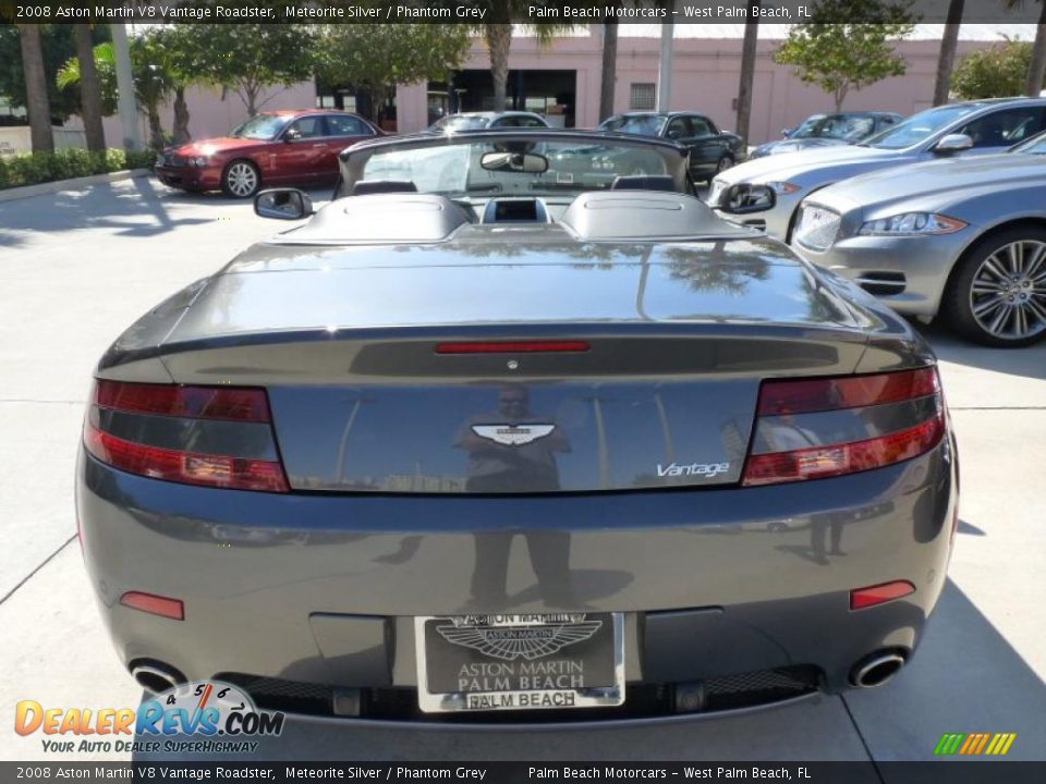 2008 Aston Martin V8 Vantage Roadster Meteorite Silver / Phantom Grey Photo #6