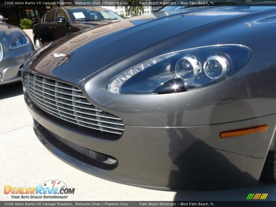 2008 Aston Martin V8 Vantage Roadster Meteorite Silver / Phantom Grey Photo #9