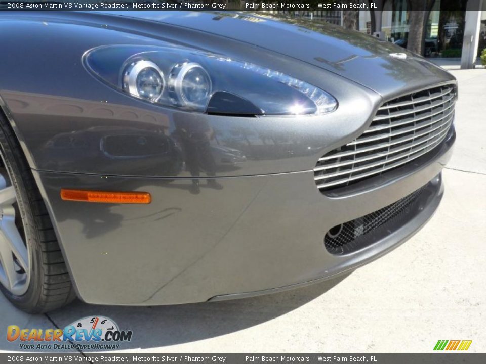 2008 Aston Martin V8 Vantage Roadster Meteorite Silver / Phantom Grey Photo #10