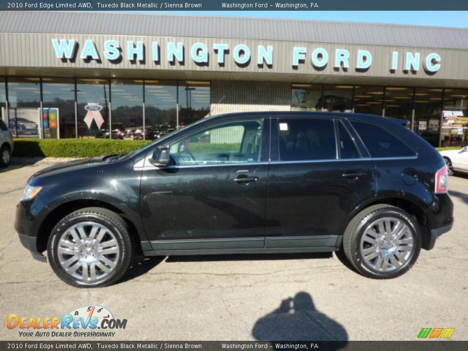 2010 Ford Edge Limited AWD Tuxedo Black Metallic / Sienna Brown Photo #1