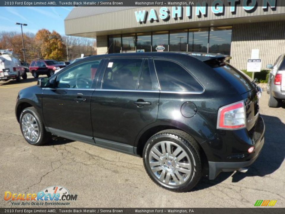 2010 Ford Edge Limited AWD Tuxedo Black Metallic / Sienna Brown Photo #2