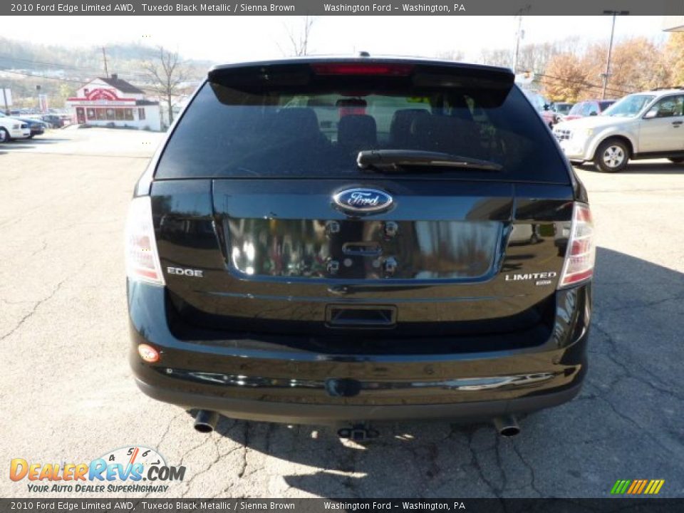2010 Ford Edge Limited AWD Tuxedo Black Metallic / Sienna Brown Photo #3