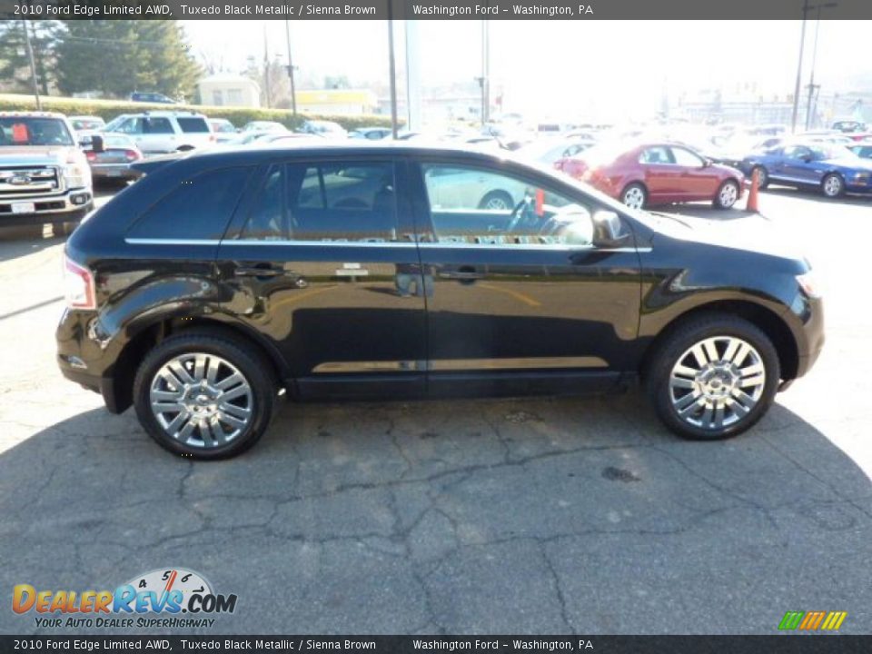 2010 Ford Edge Limited AWD Tuxedo Black Metallic / Sienna Brown Photo #5