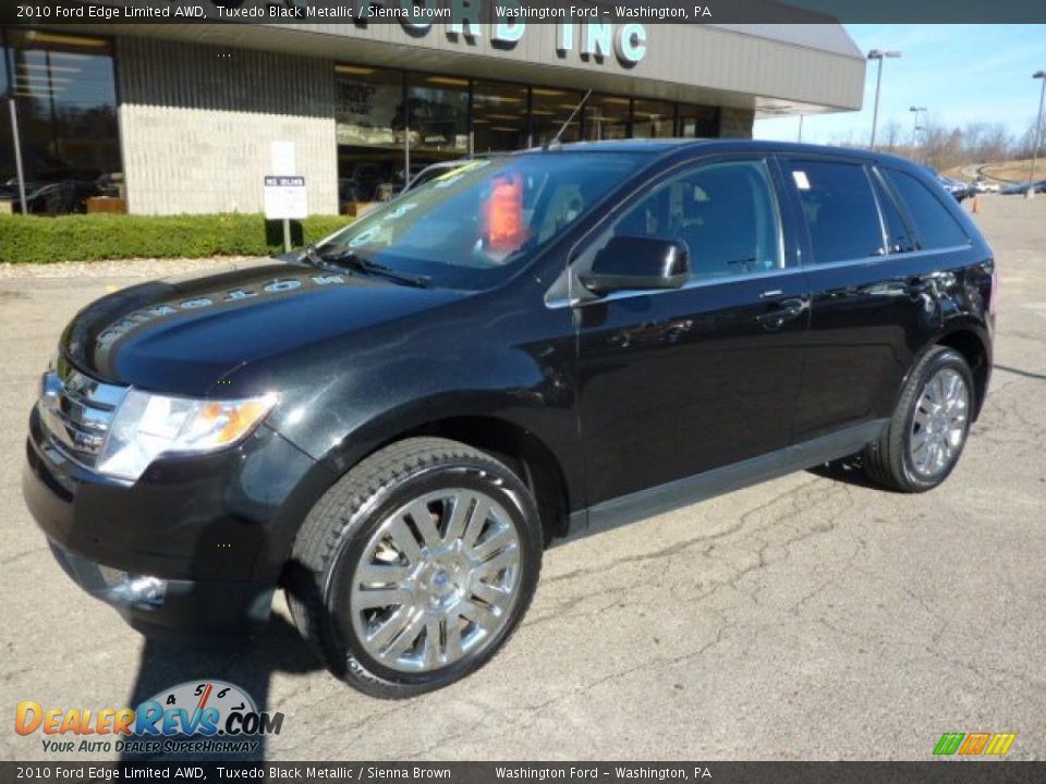 2010 Ford Edge Limited AWD Tuxedo Black Metallic / Sienna Brown Photo #8