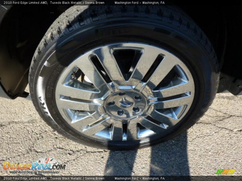2010 Ford Edge Limited AWD Tuxedo Black Metallic / Sienna Brown Photo #9