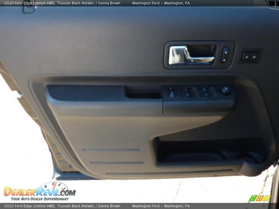 2010 Ford Edge Limited AWD Tuxedo Black Metallic / Sienna Brown Photo #12