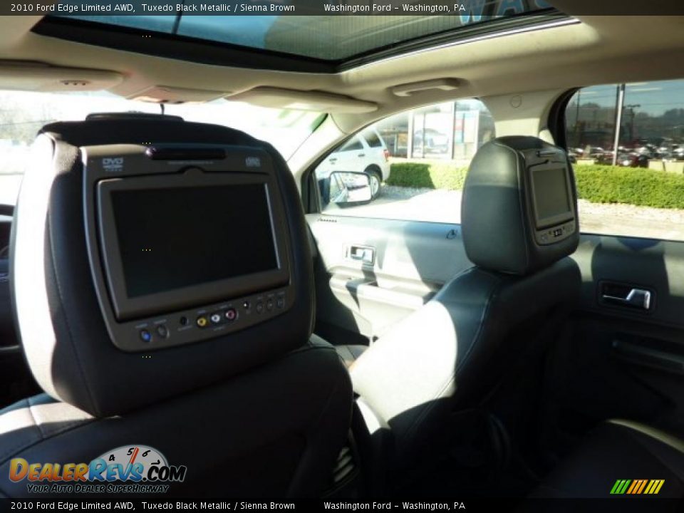 2010 Ford Edge Limited AWD Tuxedo Black Metallic / Sienna Brown Photo #15