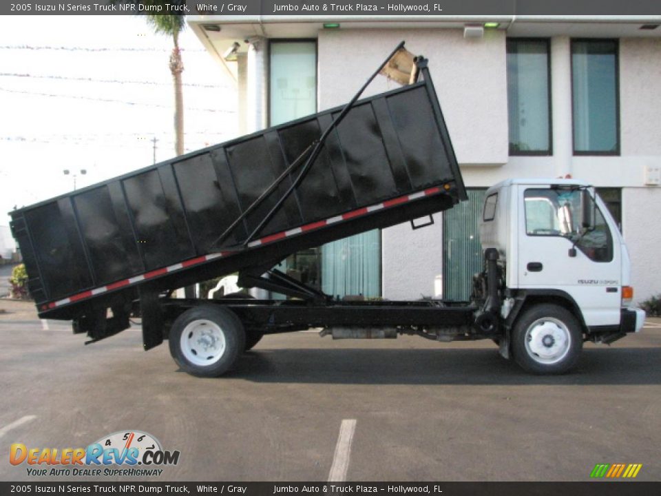 2005 Isuzu N Series Truck NPR Dump Truck White / Gray Photo #1