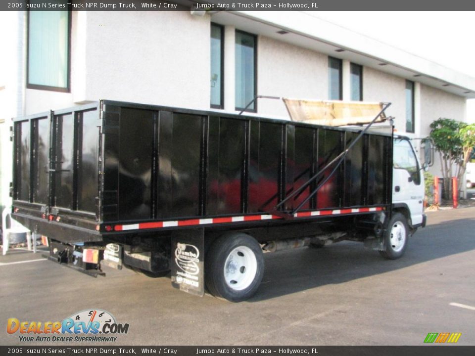 2005 Isuzu N Series Truck NPR Dump Truck White / Gray Photo #3