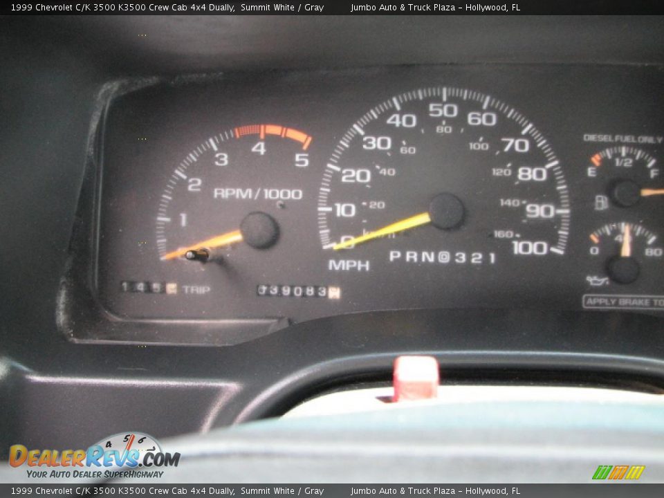 1999 Chevrolet C/K 3500 K3500 Crew Cab 4x4 Dually Summit White / Gray Photo #4