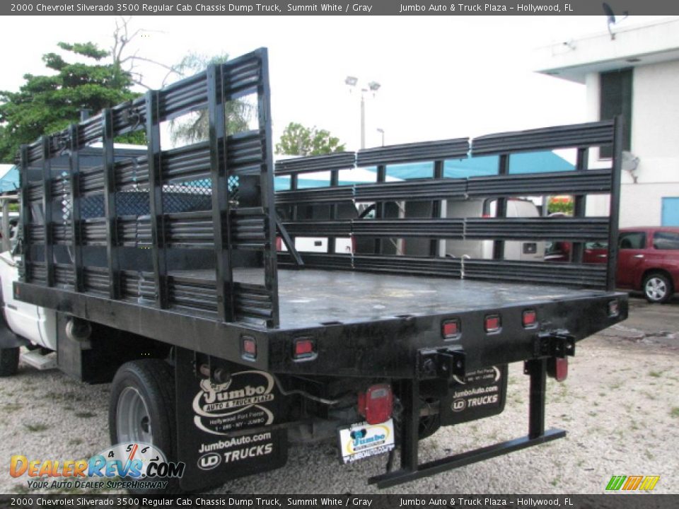 2000 Chevrolet Silverado 3500 Regular Cab Chassis Dump Truck Summit White / Gray Photo #5