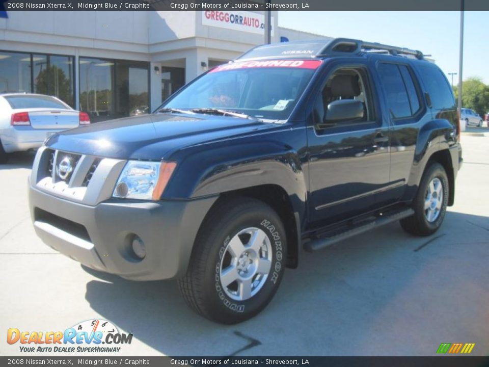 2008 Nissan Xterra X Midnight Blue / Graphite Photo #1