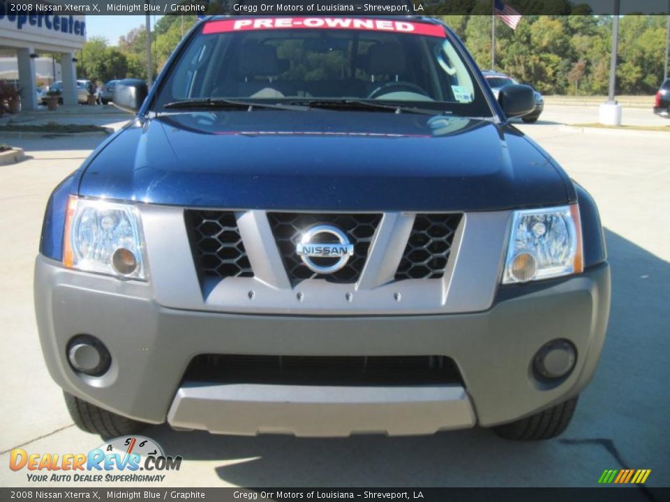 2008 Nissan Xterra X Midnight Blue / Graphite Photo #5