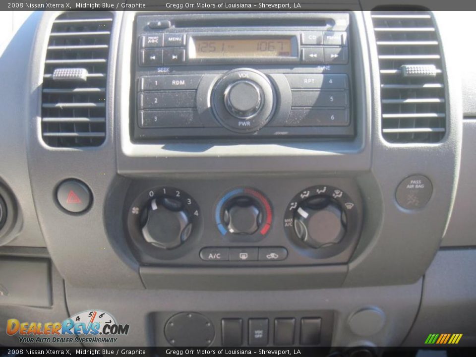 2008 Nissan Xterra X Midnight Blue / Graphite Photo #15