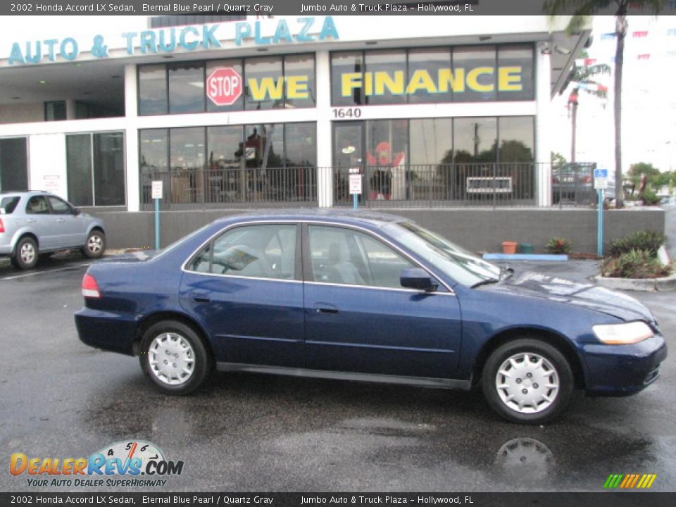2002 Honda Accord LX Sedan Eternal Blue Pearl / Quartz Gray Photo #1