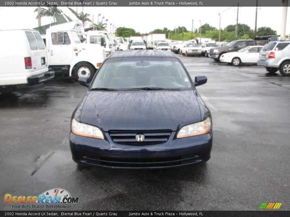 2002 Honda Accord LX Sedan Eternal Blue Pearl / Quartz Gray Photo #3