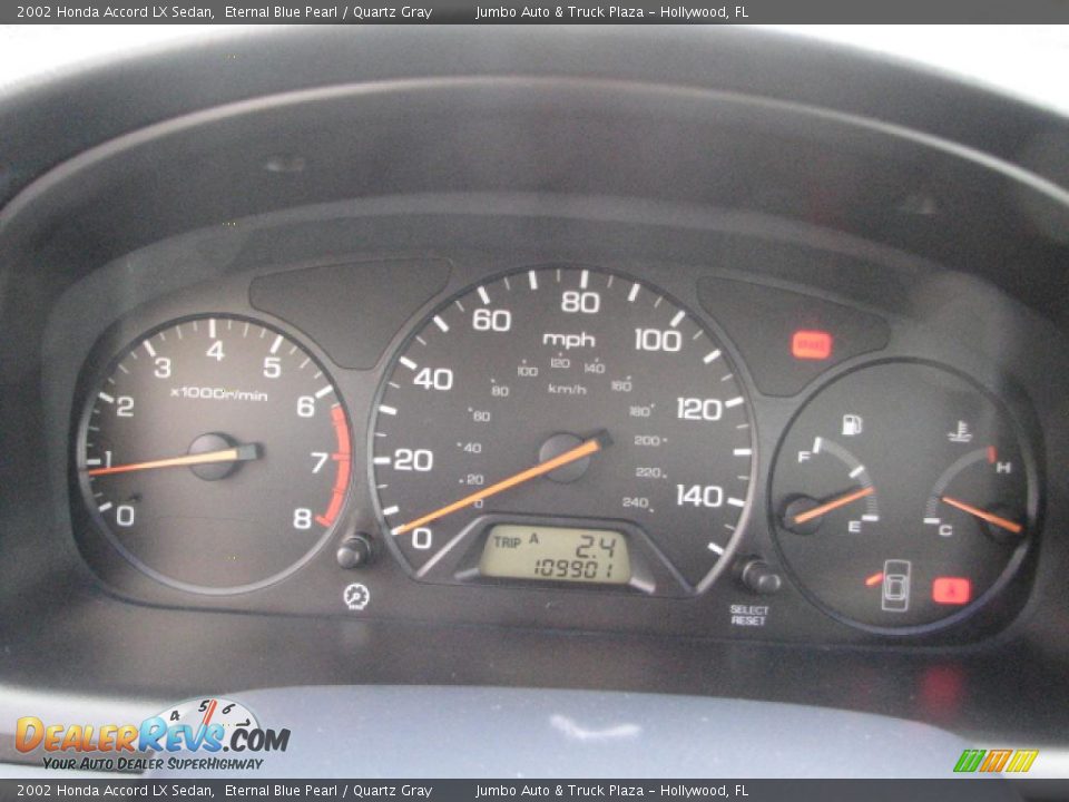 2002 Honda Accord LX Sedan Gauges Photo #9