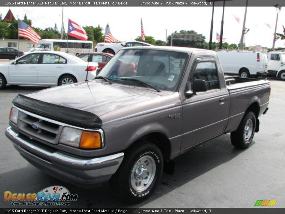 1996 Ford Ranger XLT Regular Cab Mocha Frost Pearl Metallic / Beige Photo #4