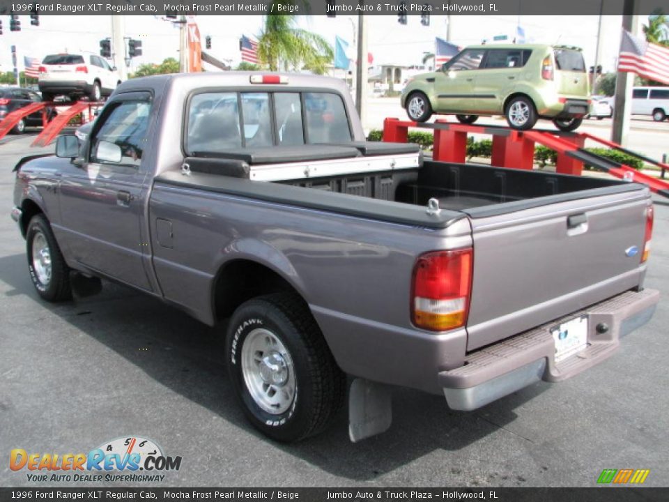 1996 Ford Ranger XLT Regular Cab Mocha Frost Pearl Metallic / Beige Photo #6