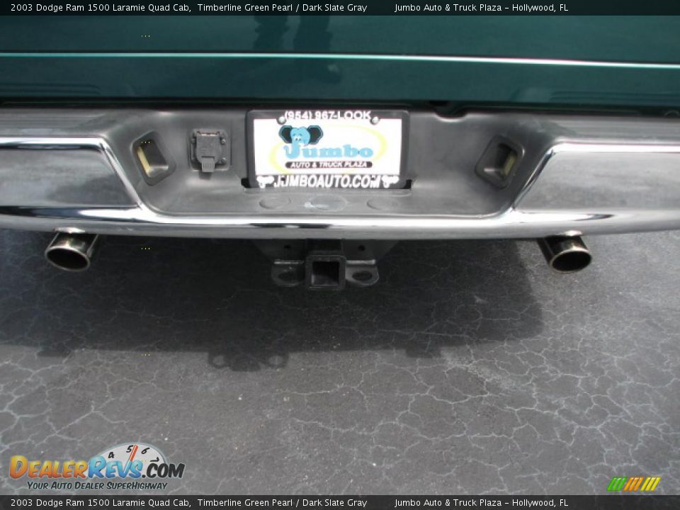 2003 Dodge Ram 1500 Laramie Quad Cab Timberline Green Pearl / Dark Slate Gray Photo #9