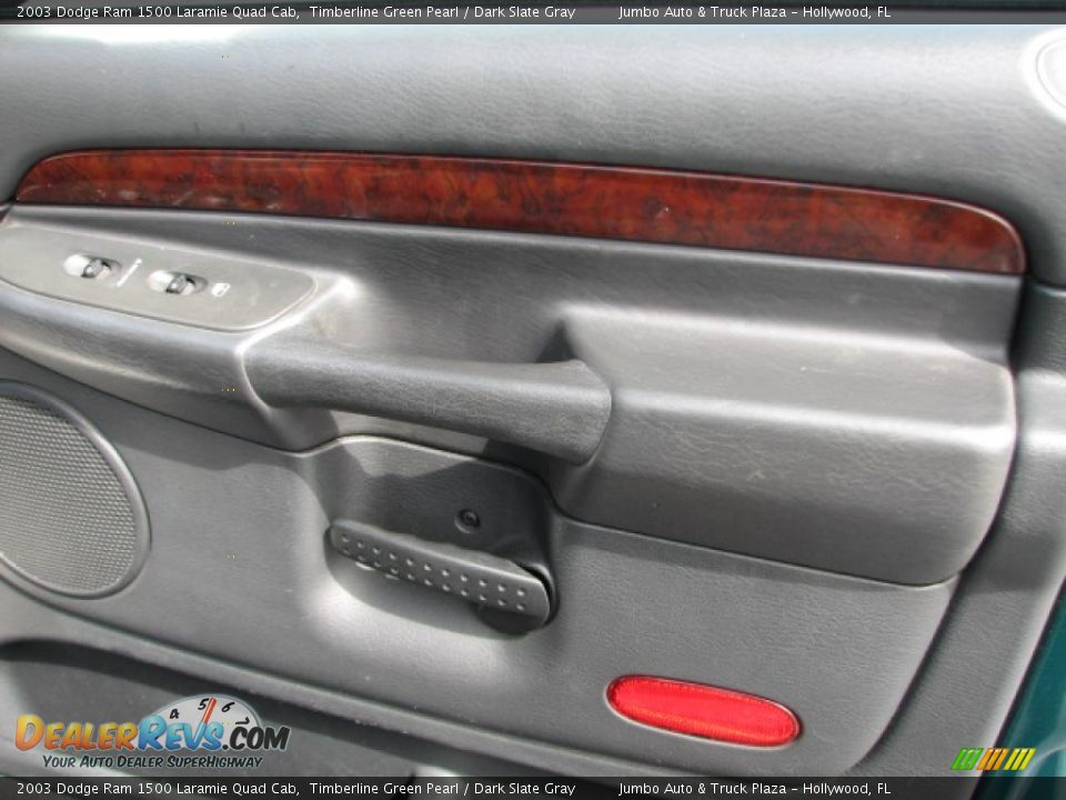 2003 Dodge Ram 1500 Laramie Quad Cab Timberline Green Pearl / Dark Slate Gray Photo #16