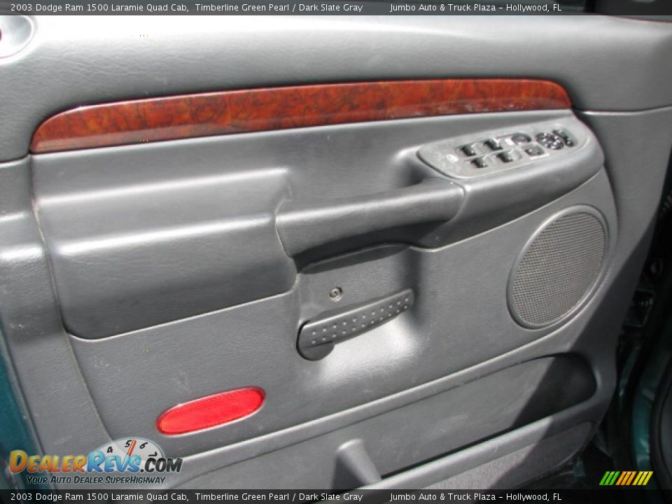 2003 Dodge Ram 1500 Laramie Quad Cab Timberline Green Pearl / Dark Slate Gray Photo #21