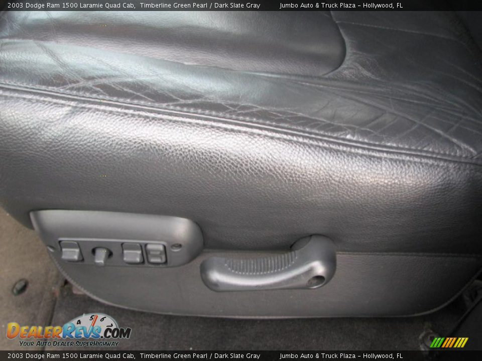 2003 Dodge Ram 1500 Laramie Quad Cab Timberline Green Pearl / Dark Slate Gray Photo #22