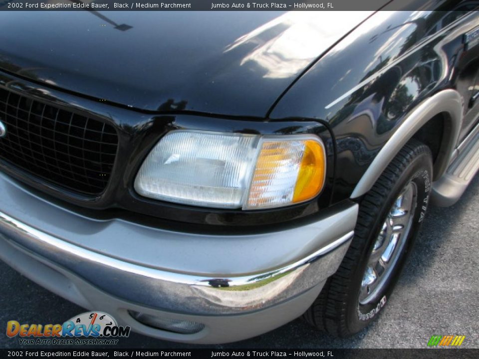 2002 Ford Expedition Eddie Bauer Black / Medium Parchment Photo #2