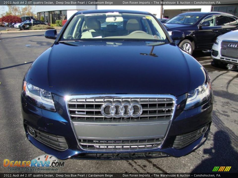 2011 Audi A4 2.0T quattro Sedan Deep Sea Blue Pearl / Cardamom Beige Photo #3