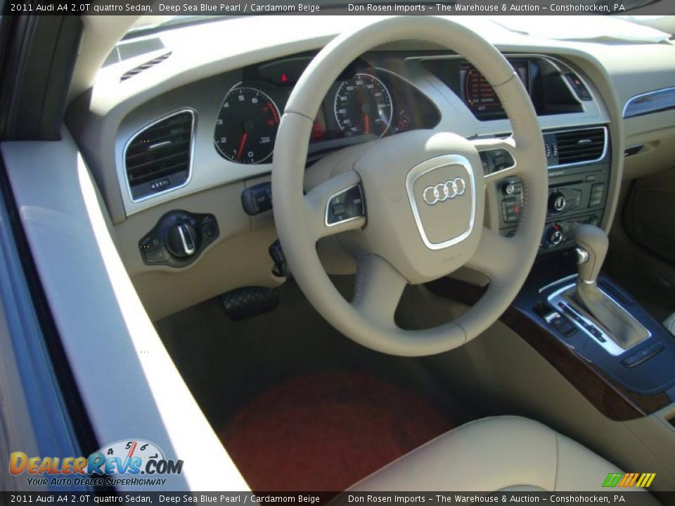 2011 Audi A4 2.0T quattro Sedan Steering Wheel Photo #11