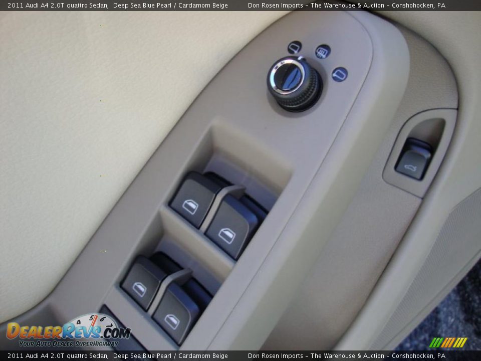 2011 Audi A4 2.0T quattro Sedan Deep Sea Blue Pearl / Cardamom Beige Photo #14