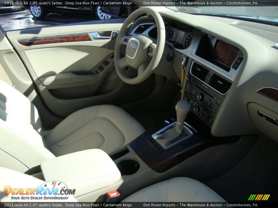 2011 Audi A4 2.0T quattro Sedan Deep Sea Blue Pearl / Cardamom Beige Photo #18