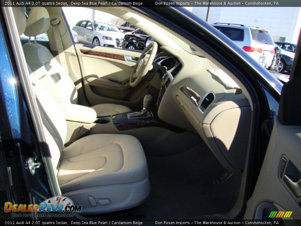 2011 Audi A4 2.0T quattro Sedan Deep Sea Blue Pearl / Cardamom Beige Photo #19