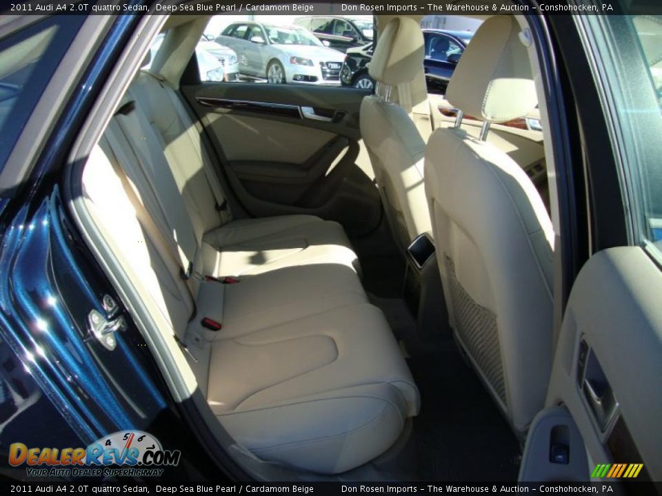 2011 Audi A4 2.0T quattro Sedan Deep Sea Blue Pearl / Cardamom Beige Photo #21