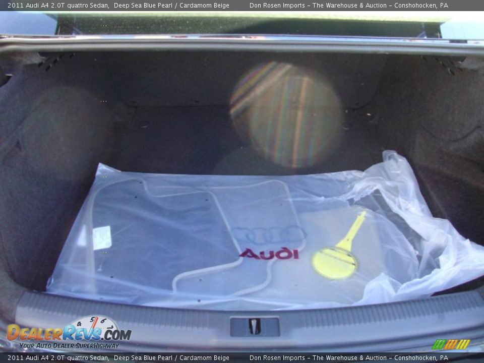2011 Audi A4 2.0T quattro Sedan Deep Sea Blue Pearl / Cardamom Beige Photo #22