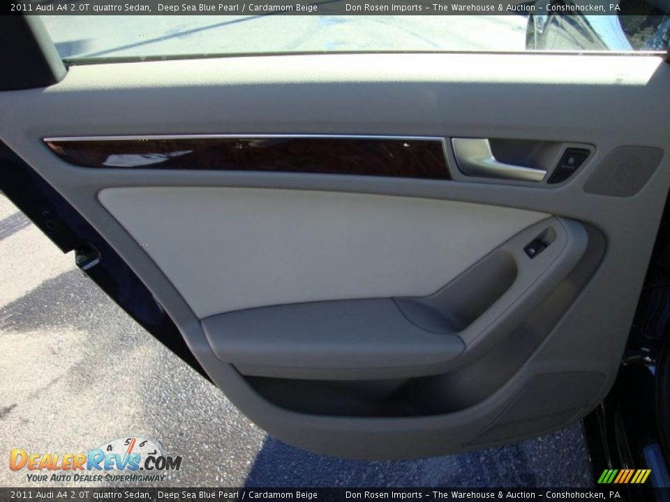 2011 Audi A4 2.0T quattro Sedan Deep Sea Blue Pearl / Cardamom Beige Photo #24