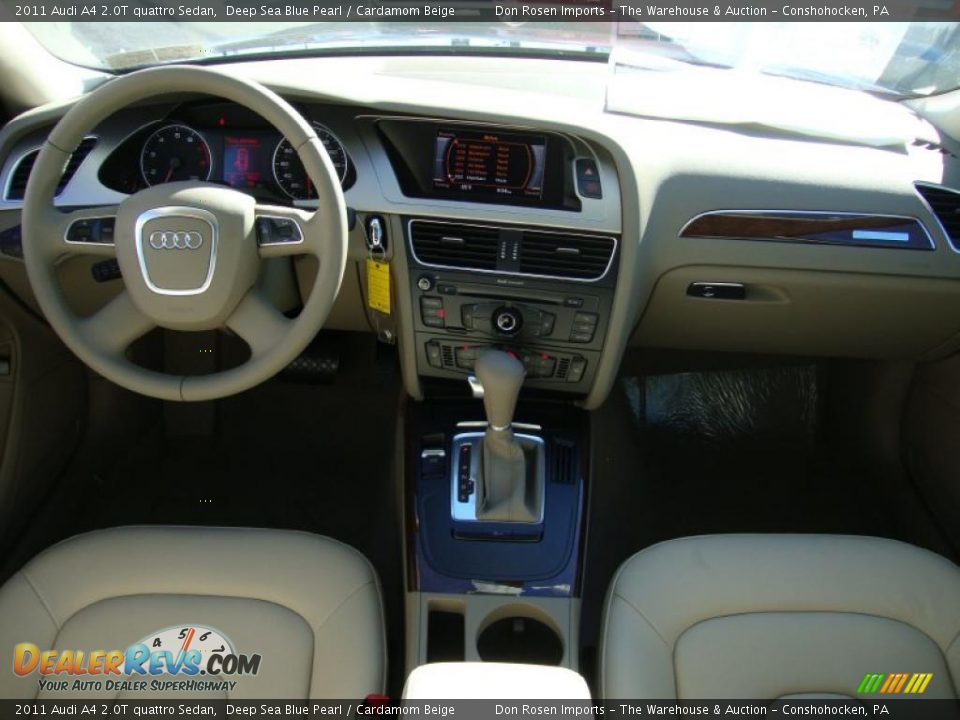 Cardamom Beige Interior - 2011 Audi A4 2.0T quattro Sedan Photo #25