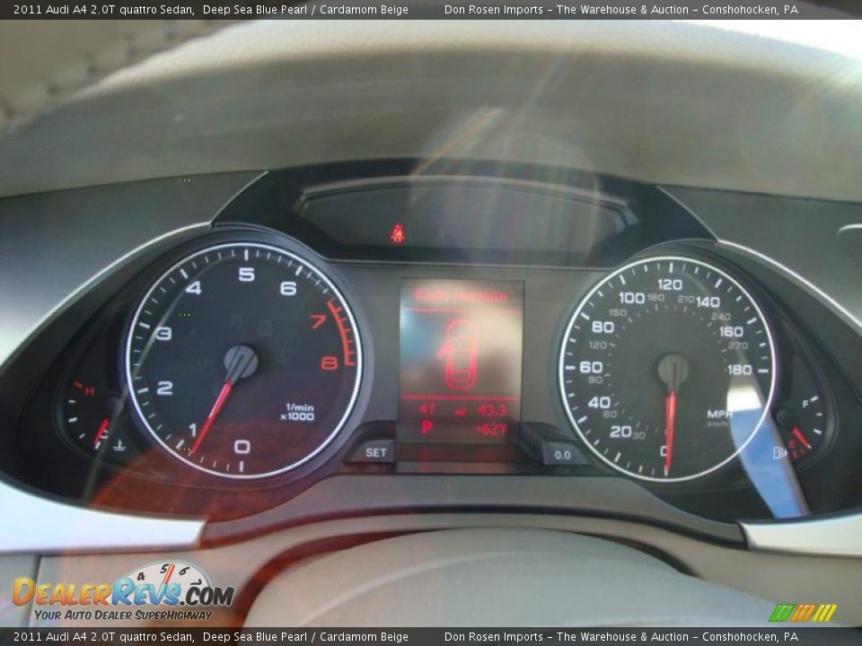 2011 Audi A4 2.0T quattro Sedan Gauges Photo #34