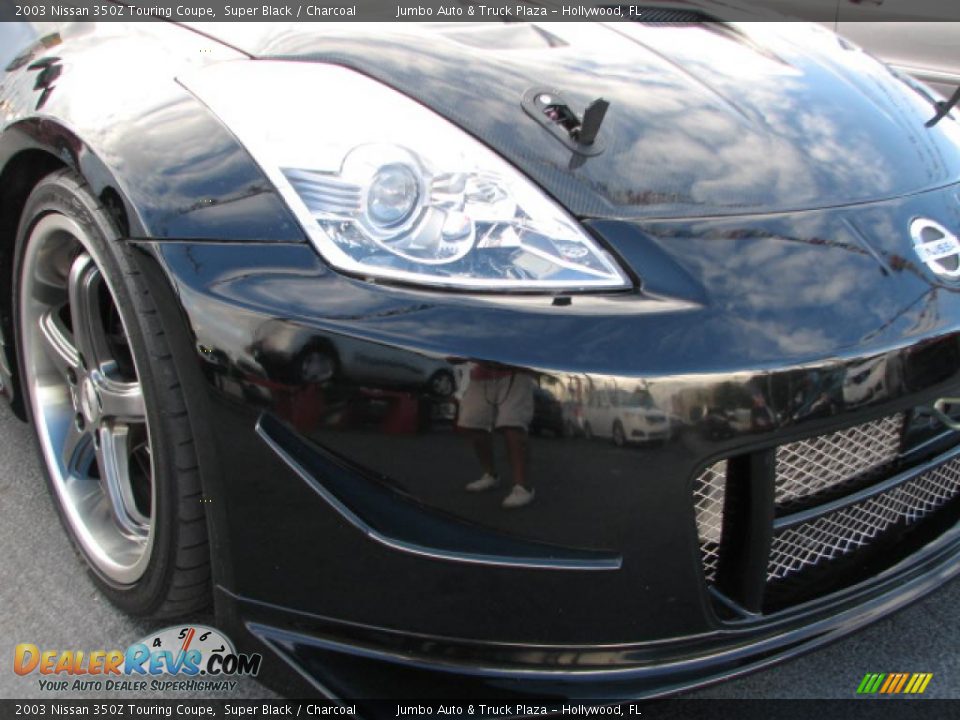 2003 Nissan 350Z Touring Coupe Super Black / Charcoal Photo #2