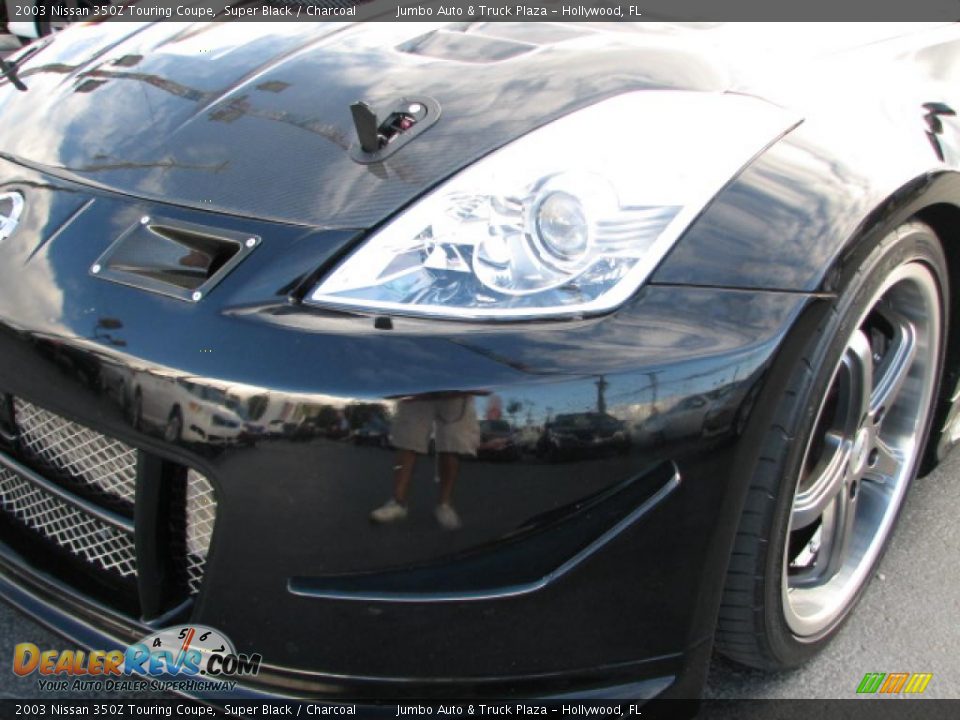 2003 Nissan 350Z Touring Coupe Super Black / Charcoal Photo #4