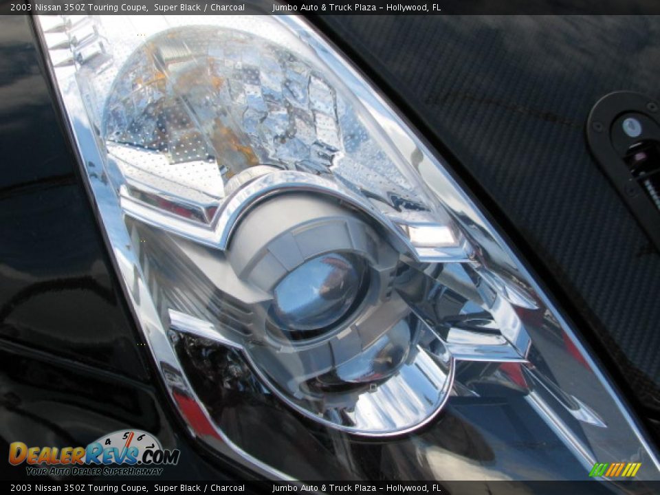 2003 Nissan 350Z Touring Coupe Super Black / Charcoal Photo #7