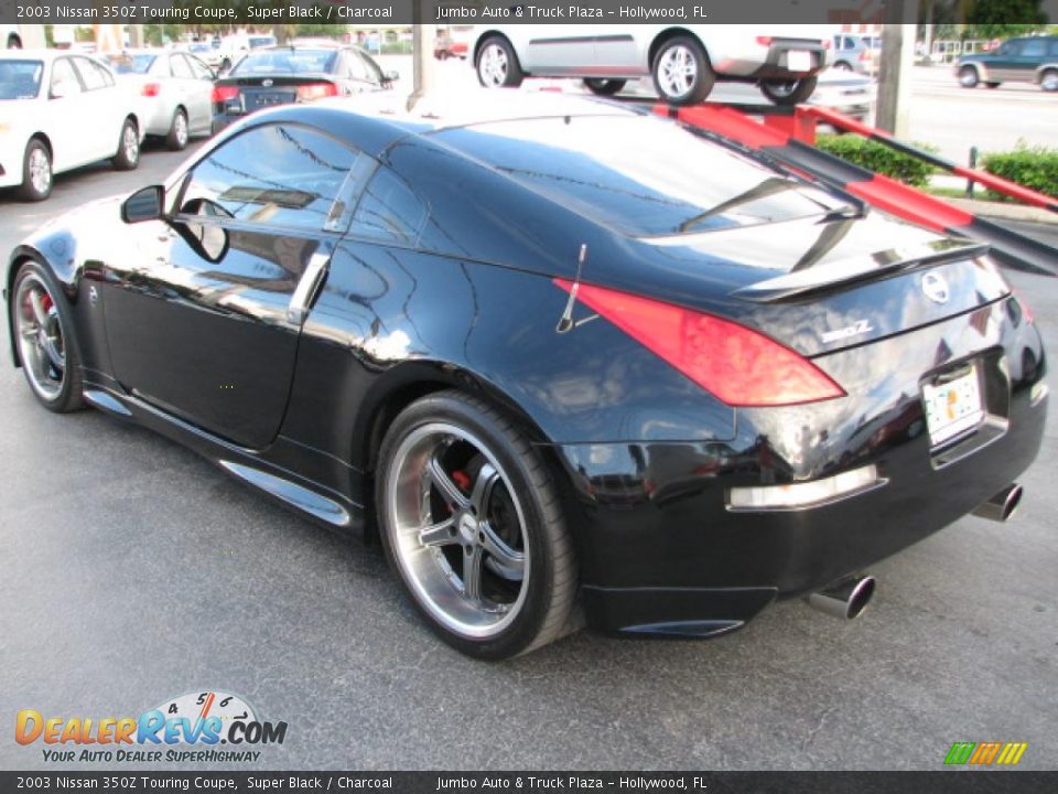2003 Nissan 350Z Touring Coupe Super Black / Charcoal Photo #10