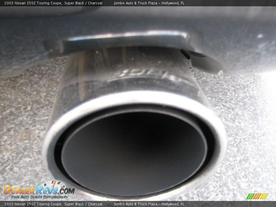 2003 Nissan 350Z Touring Coupe Super Black / Charcoal Photo #12