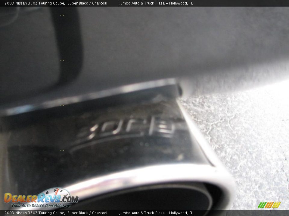 2003 Nissan 350Z Touring Coupe Super Black / Charcoal Photo #13