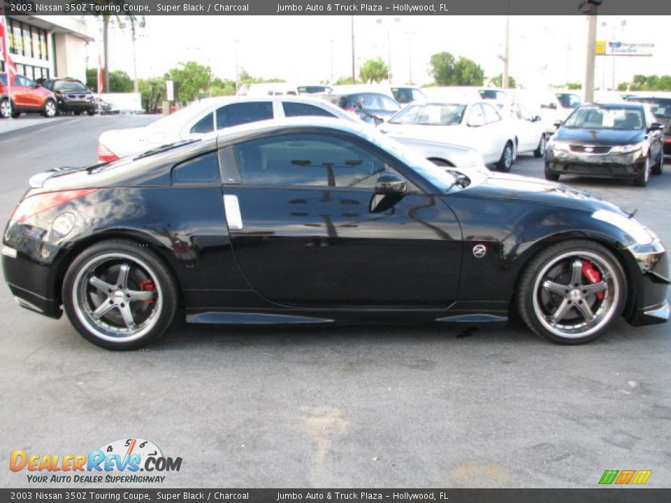2003 Nissan 350Z Touring Coupe Super Black / Charcoal Photo #15